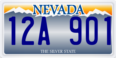 NV license plate 12A901