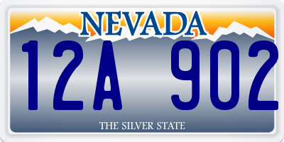 NV license plate 12A902