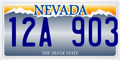 NV license plate 12A903