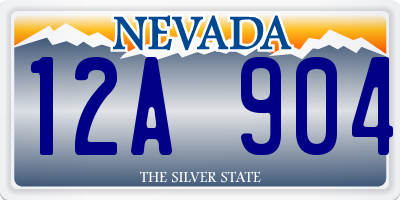 NV license plate 12A904