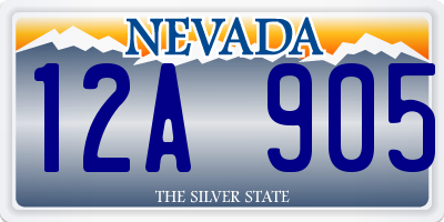 NV license plate 12A905