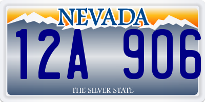 NV license plate 12A906