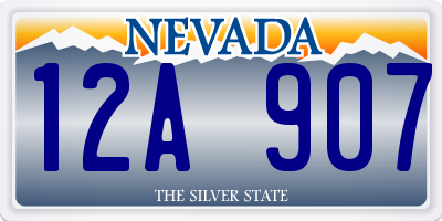 NV license plate 12A907