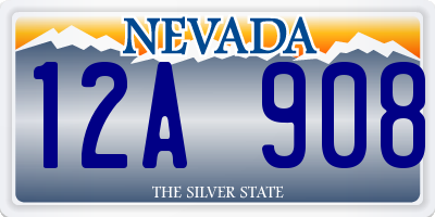 NV license plate 12A908