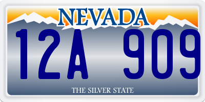 NV license plate 12A909