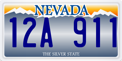 NV license plate 12A911