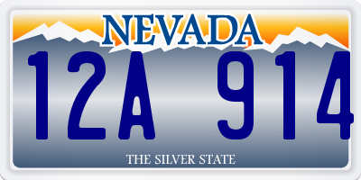 NV license plate 12A914