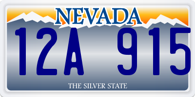 NV license plate 12A915