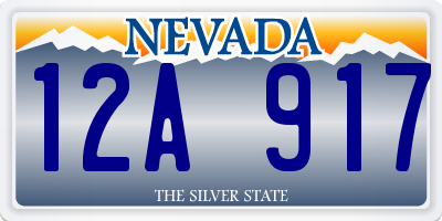 NV license plate 12A917