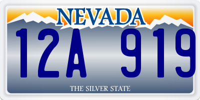 NV license plate 12A919