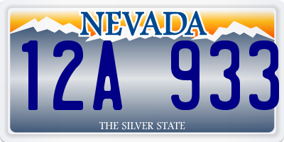 NV license plate 12A933