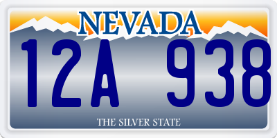 NV license plate 12A938