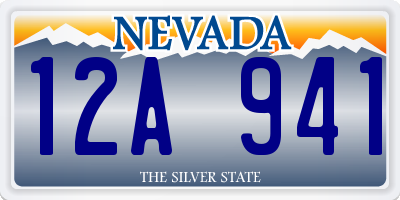 NV license plate 12A941