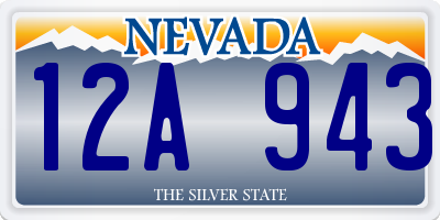 NV license plate 12A943