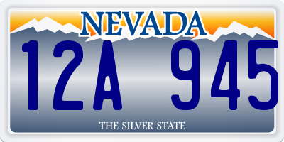 NV license plate 12A945