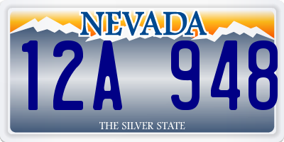 NV license plate 12A948