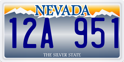 NV license plate 12A951