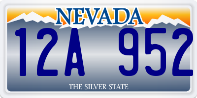 NV license plate 12A952