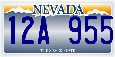 NV license plate 12A955