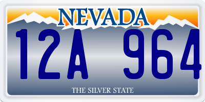 NV license plate 12A964