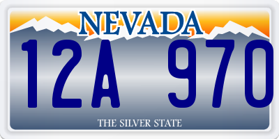 NV license plate 12A970