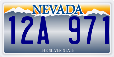 NV license plate 12A971