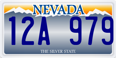 NV license plate 12A979