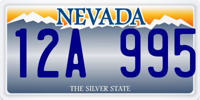 NV license plate 12A995