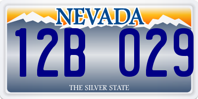 NV license plate 12B029