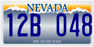 NV license plate 12B048