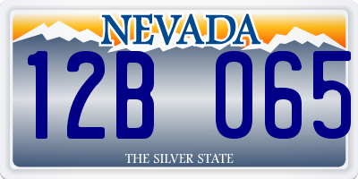 NV license plate 12B065