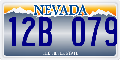 NV license plate 12B079