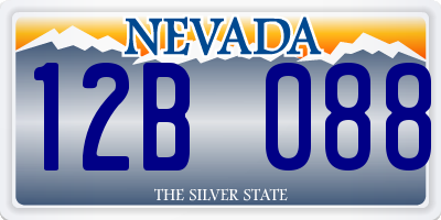 NV license plate 12B088