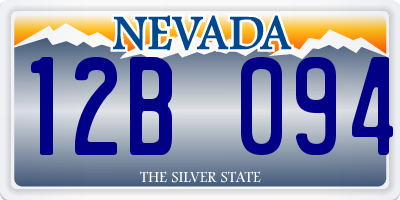 NV license plate 12B094