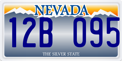 NV license plate 12B095