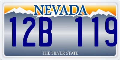 NV license plate 12B119