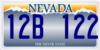 NV license plate 12B122