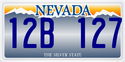 NV license plate 12B127