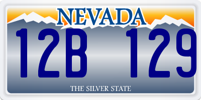 NV license plate 12B129