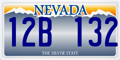 NV license plate 12B132