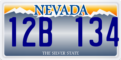 NV license plate 12B134