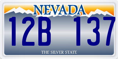 NV license plate 12B137