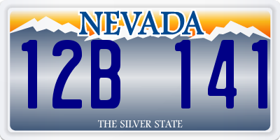 NV license plate 12B141