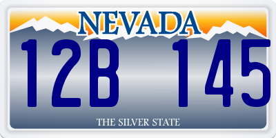 NV license plate 12B145