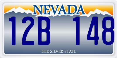 NV license plate 12B148
