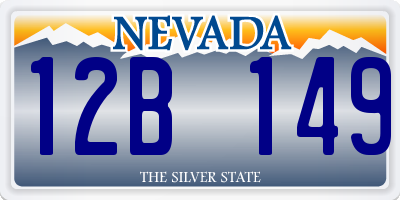 NV license plate 12B149