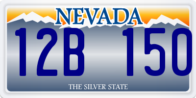 NV license plate 12B150