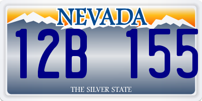 NV license plate 12B155