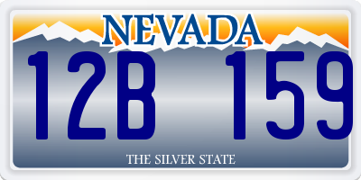 NV license plate 12B159