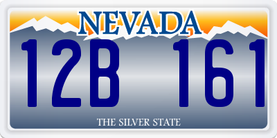 NV license plate 12B161